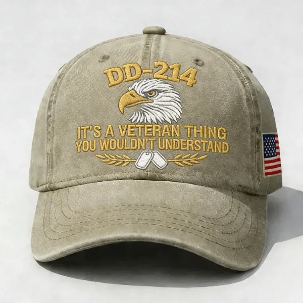 Dd-214 It's A Veteran Thing You Wouldn't Understand Embroidery Cap